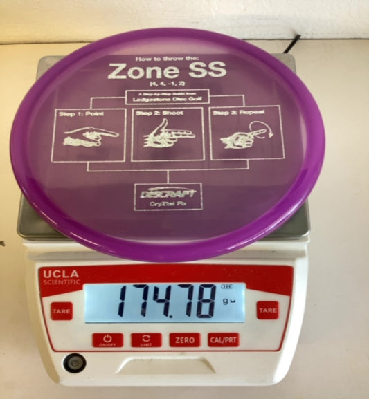 Discraft-CryZtal Flx-Zone SS-Purple-174.78g PRE-OWNED