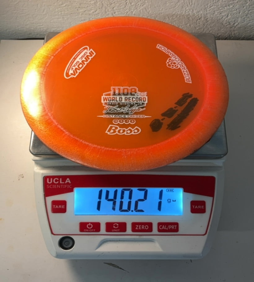 Innova-Blizzard-Champion-Boss-Orange-140.21g PRE-OWNED