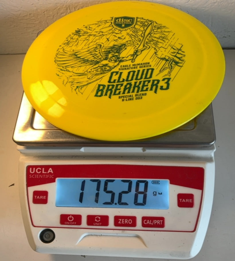 Discmania-Special Blend S-line-DD3 Cloud Breaker 3-Yellow-175.28g PRE-OWNED