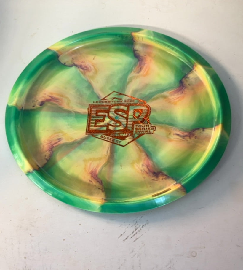 Discraft-ESP Swirl-Buzzz GT-Green-178.63g PRE-OWNED