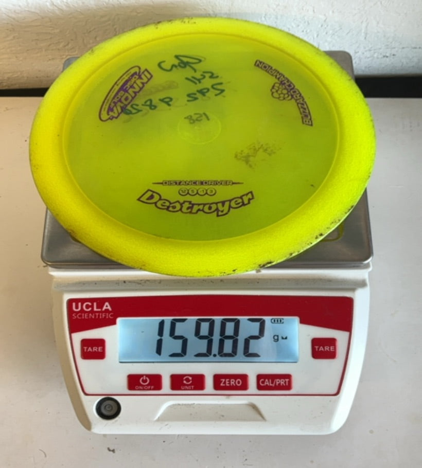 Innova-Blizzard-Champion-Destroyer-Yellow-159.82g PRE-OWNED