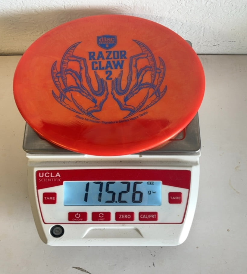 Discmania-Vapor-Razor Claw 2-Orange-175.26g PRE-OWNED