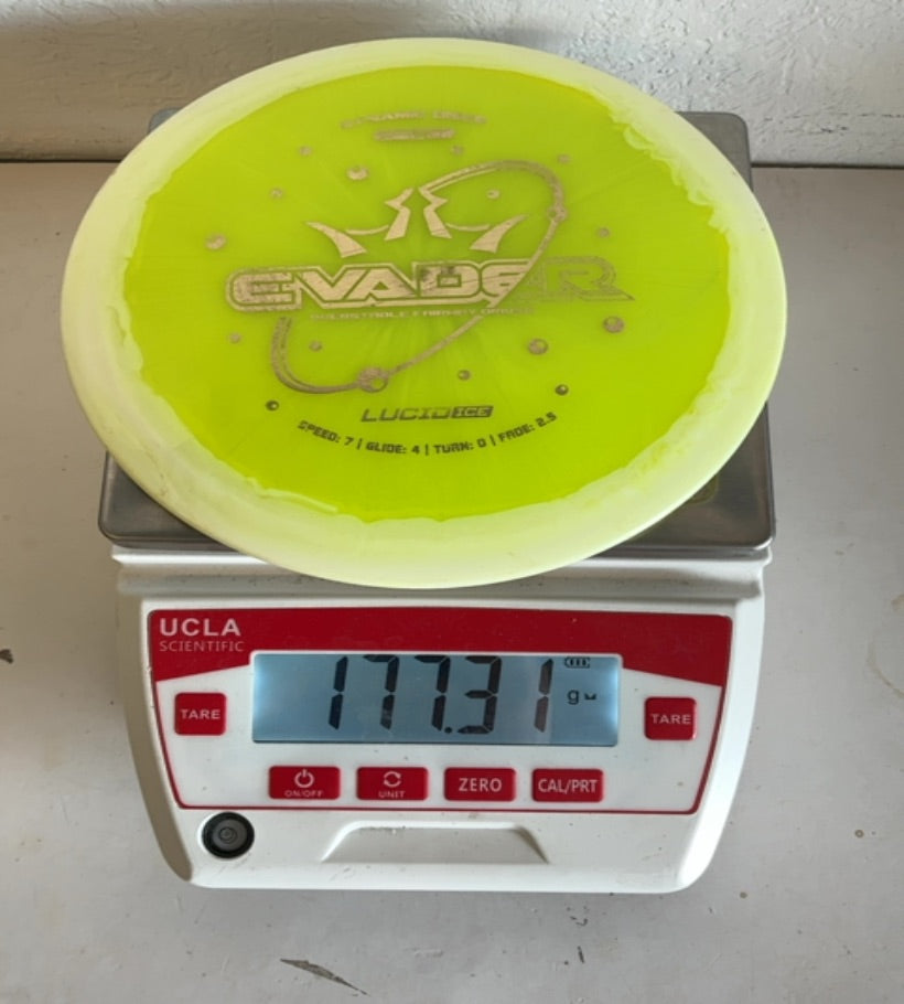 Dynamic Discs-Lucid Ice Orbit-Evader-Yellow-177.31g PRE-OWNED