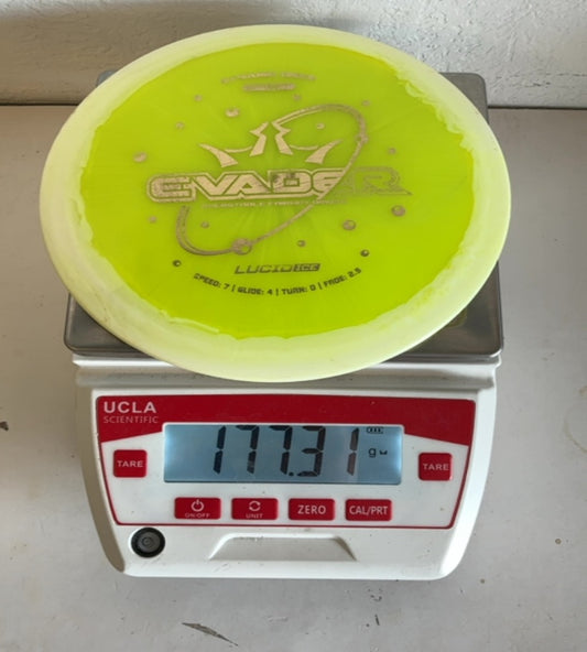Dynamic Discs-Lucid Ice Orbit-Evader-Yellow-177.31g PRE-OWNED