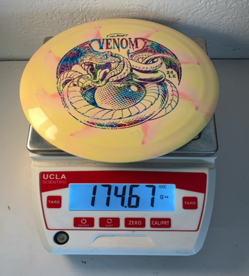 Discraft-ESP Swirl-Venom-Yellow-174.67g PRE-OWNED