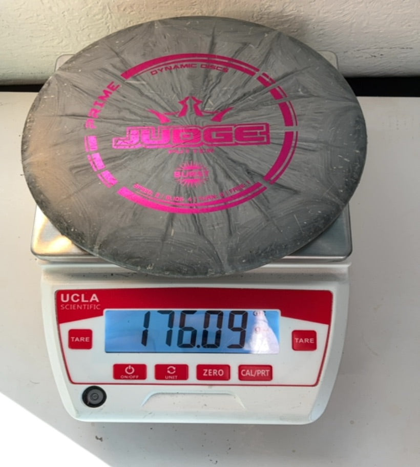 Dynamic Discs-Prime Burst-Judge-Gray-176.09g PRE-OWNED
