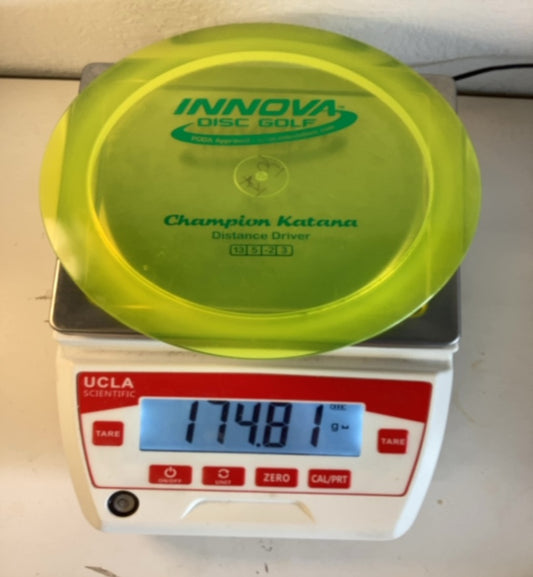 Innova-Champion-Katana-Yellow-174.81g PRE-OWNED