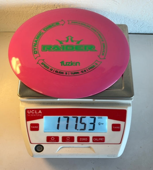 Dynamic Discs-Bio Fuzion-Raider-Pink-177.53g PRE-OWNED