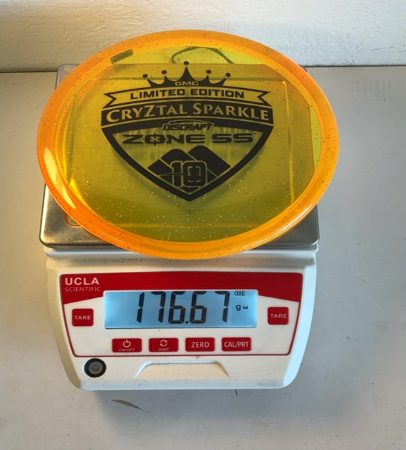 Discraft-CryZtal Sparkle-Zone SS-Orange-176.67g PRE-OWNED