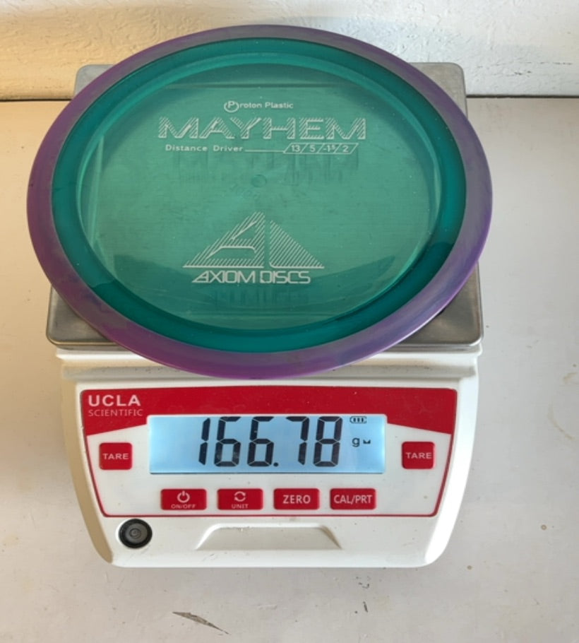 Axiom-Proton-Mayhem-Teal-166.78g PRE-OWNED