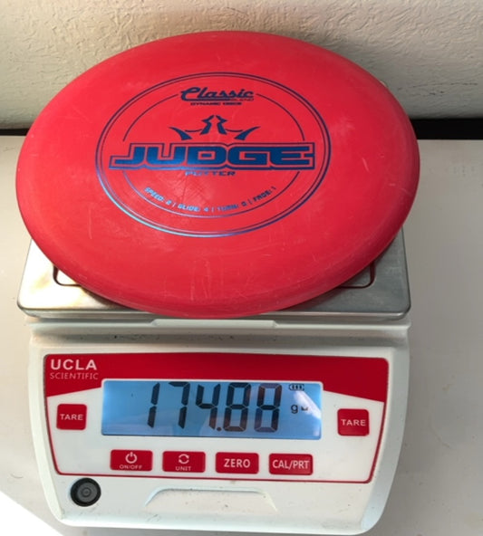 Dynamic Discs-Classic-Judge-Red-174.88g PRE-OWNED